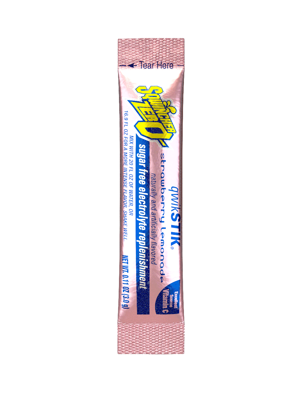 Sqwincher Qwik Stik Zero Strawberry Lemonade - Zero Qwik Stik